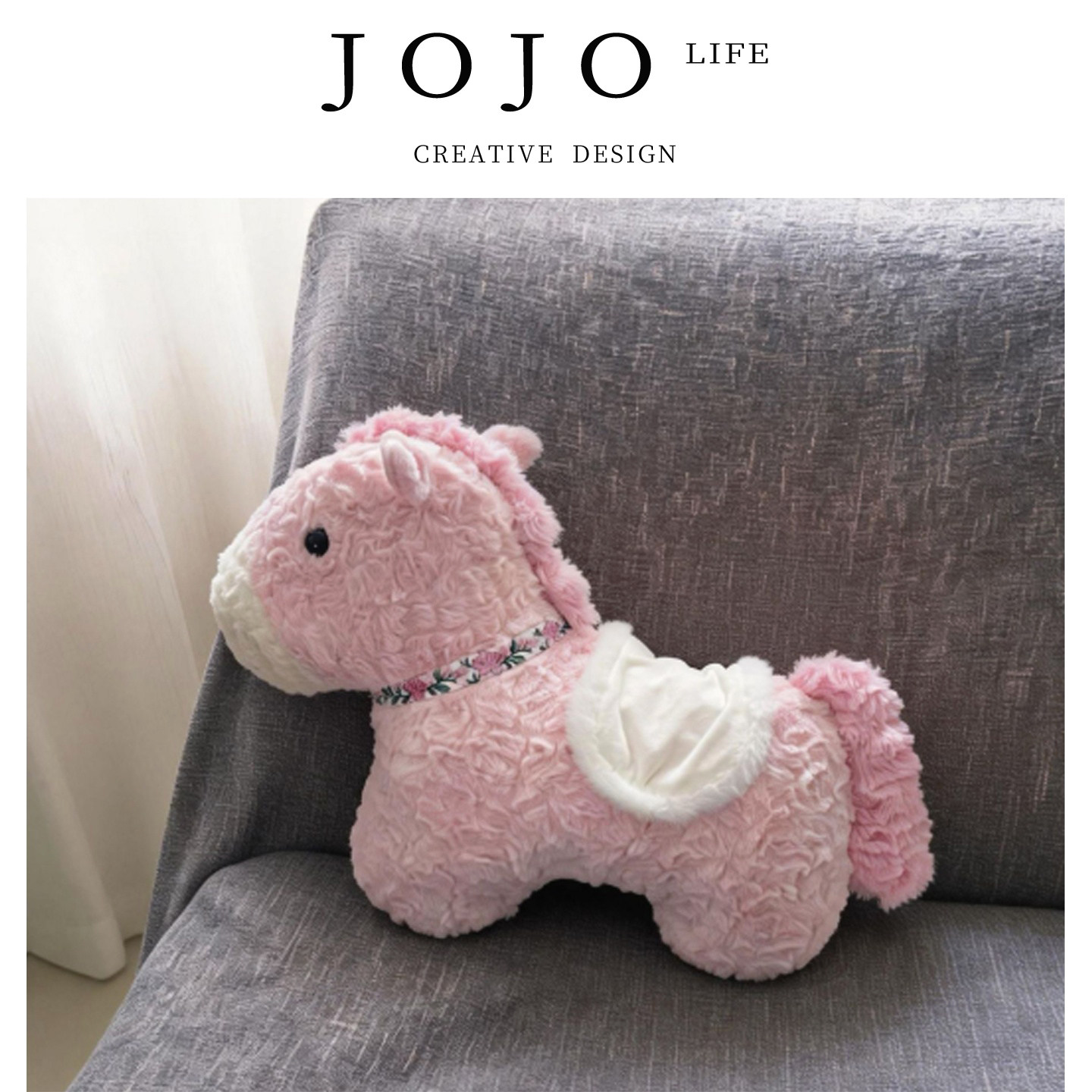 JOJO'S L. PD.Broadband.布艺类玩具马年粉色小马抱枕粉马 | 播宽,玩具/童车/益智/积木/模型,毛绒/玩偶/公仔/布艺类玩具,淘宝优惠券,粉丝福利购,淘宝优惠卷