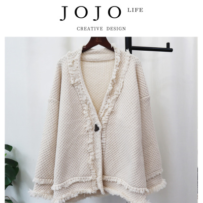 JOJO'SLIFEPD秋冬宽松毛衣外套