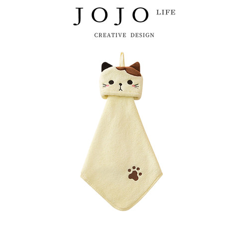 JOJO'SLIFEPD猫咪绣花擦手巾