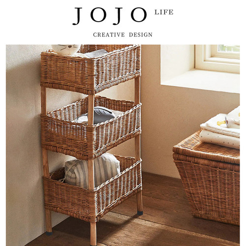 JOJO'SLIFEPD落地藤编储物架