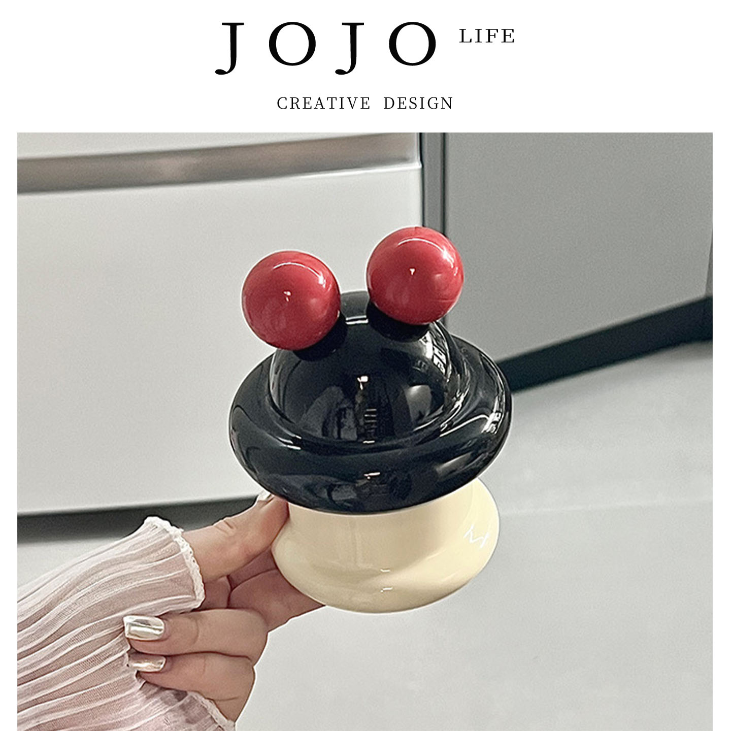 JOJO'SLIFEPD奶油风陶瓷牙签筒