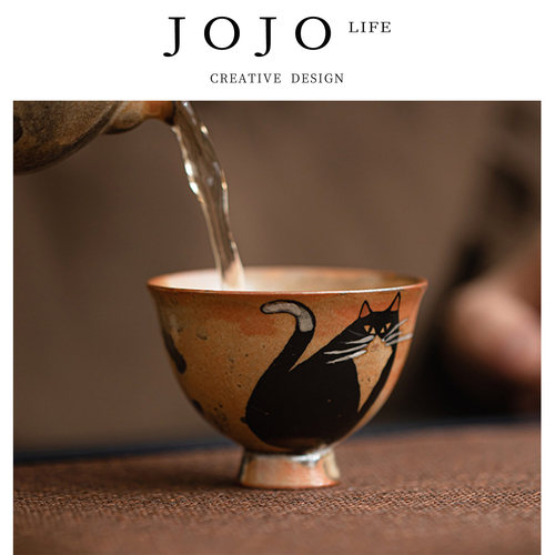 JOJO'SLIFEPD窑变志野猫清樽杯