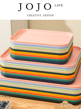 JOJO'S L. PD.Obstinate.加厚塑料托盘餐用食堂酒店菜盘 | 孽拙