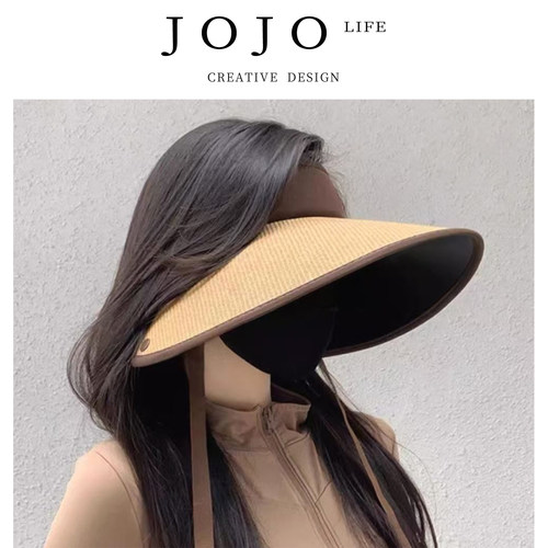 JOJO'SLIFEPD沙滩帽遮阳帽uv防