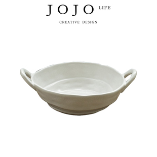 汤面碗泡面碗 JOJO PD.Sun.餐具陶瓷双耳碗哑光日式 日泉