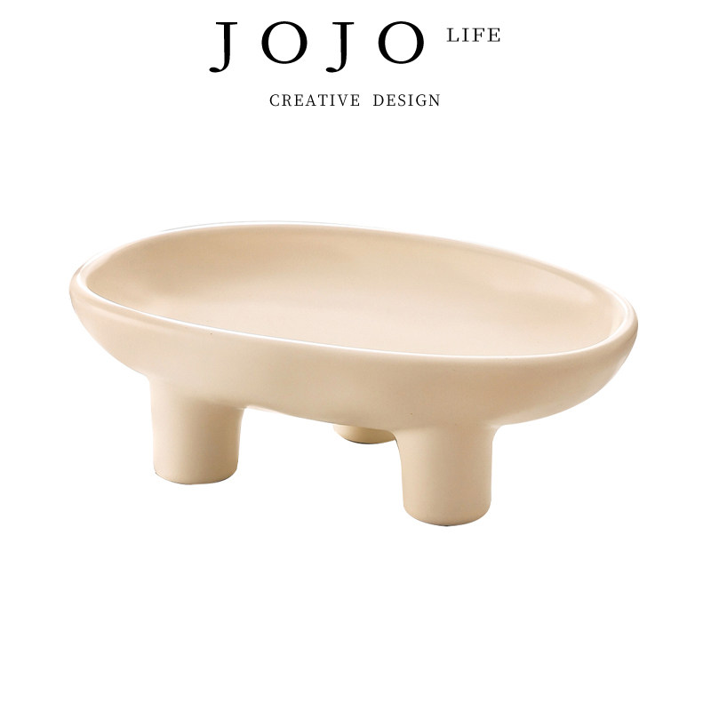 JOJO'S L. PD&middot;Foot&middot;收纳果盘家用陶瓷零食托盘糖果摆件 | 三足