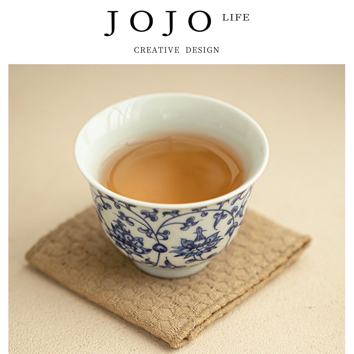 JOJO'S L. PD.vomit.品茗杯功夫茶具客杯缠枝莲茶杯茶具 | 几息 - 实物图