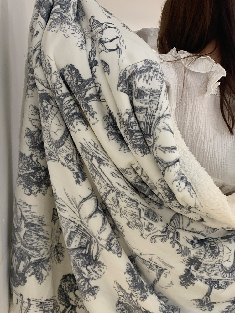 JOJOS L. PD · 월계수 · 담요 홈 인 양 벨벳 담요 겨울 산호 벨벳