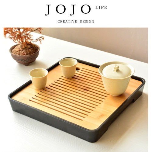 紫泉涧竹制密胺茶盘