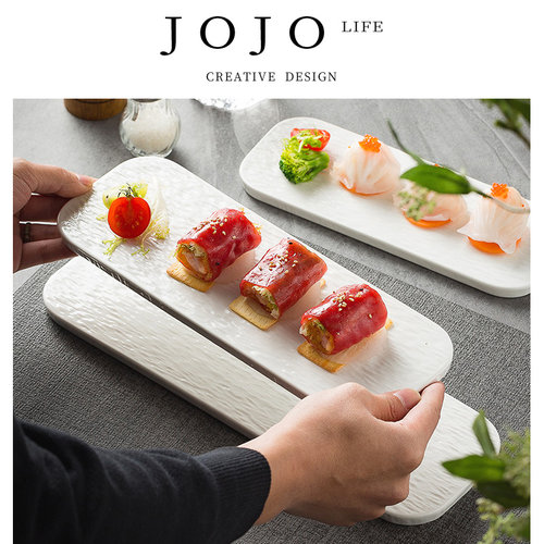 JOJO'SLIFEPD陶瓷长盘纯白岩石