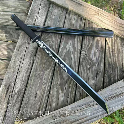唐横刀车载防身户外一体长刀猛钢大刀武器真开山武术刀合法未开刃