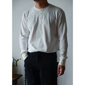 DONG 纯色打底长袖 Henlry Shirt BOB 复古亨利领 定番重磅 T恤