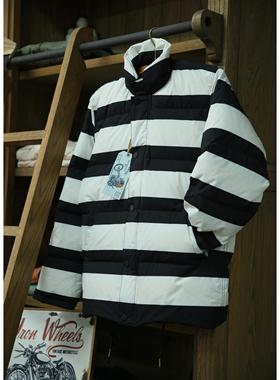 US NAVY DECK DOWN JACKET 美海军N1甲板款 机车条纹 立领羽绒服