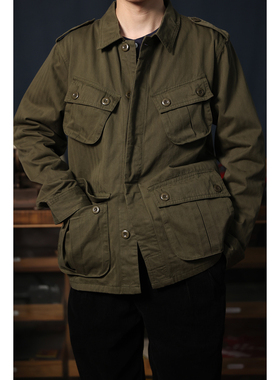 Tropical Combat Jacket 1st TCU人字纹丛林作战复古多袋工装夹克