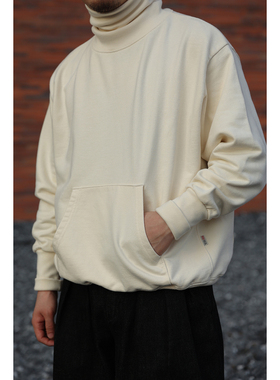 Secondorder FW22 Turtle Neck Sweatshirt 复古高领廓形套头卫衣