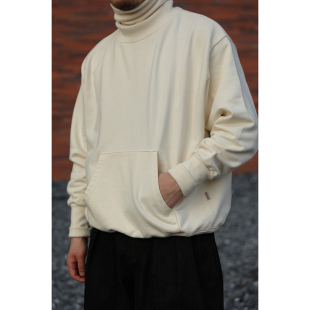 Sweatshirt Secondorder Neck Turtle 复古高领廓形套头卫衣 FW22