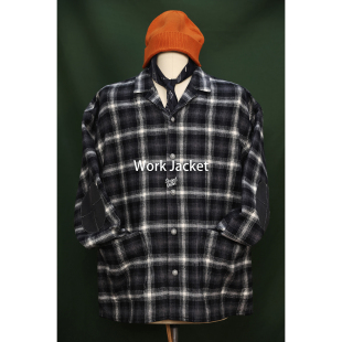 Jacket纯棉磨毛落肩宽松工装 Work 格纹夹克外套 SS26 Secondorder