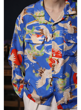 Secondorder SS25 Aloha Shirt 老虎/仙鹤/锦鲤夏威夷古巴领衬衫