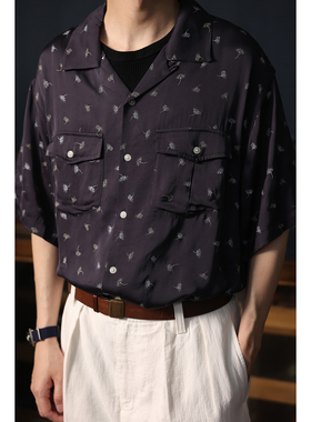 Secondorder SS24 Aloha Shirt 植物印花夏威夷短袖古巴领衬衫