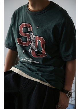 Secondorder SS22 Ringer T-Shirt 长绒竹节棉棒球复古滚边Tee恤