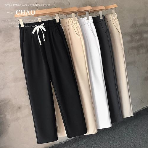 Демисезонные штаны для отдыха, оверсайз, свободный прямой крой