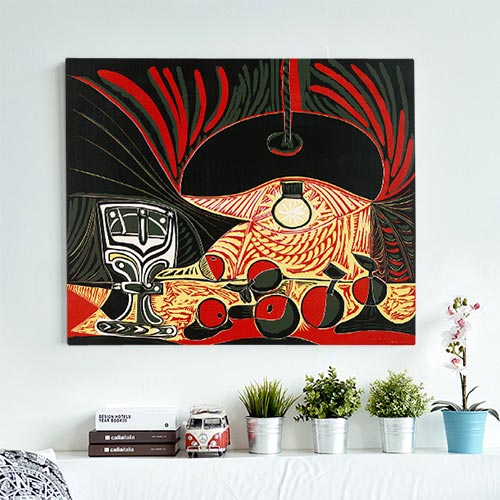 毕加索立体主义抽象派油画作品走廊挂画客厅装饰画玄关卧室无框画图片
