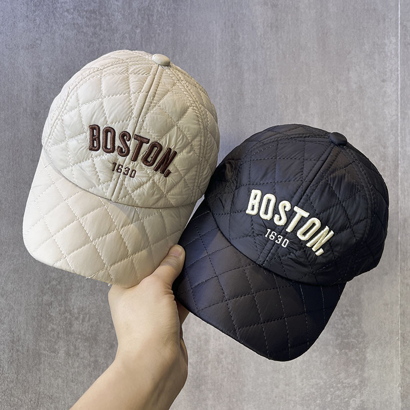 刺绣字母保暖休闲棒球帽鸭舌帽韩