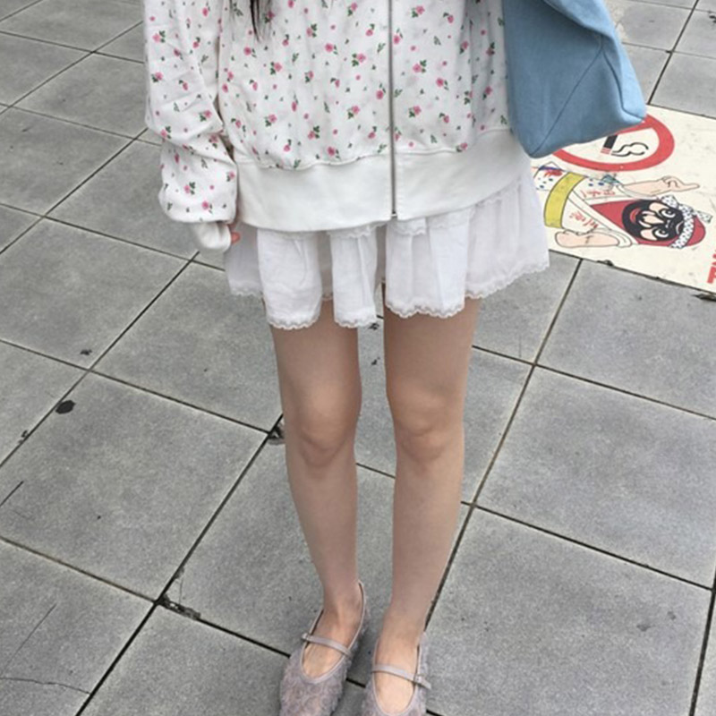 韩国代购直邮2026夏Daybin甜美少女风蕾丝半身短裙A字小个子百搭