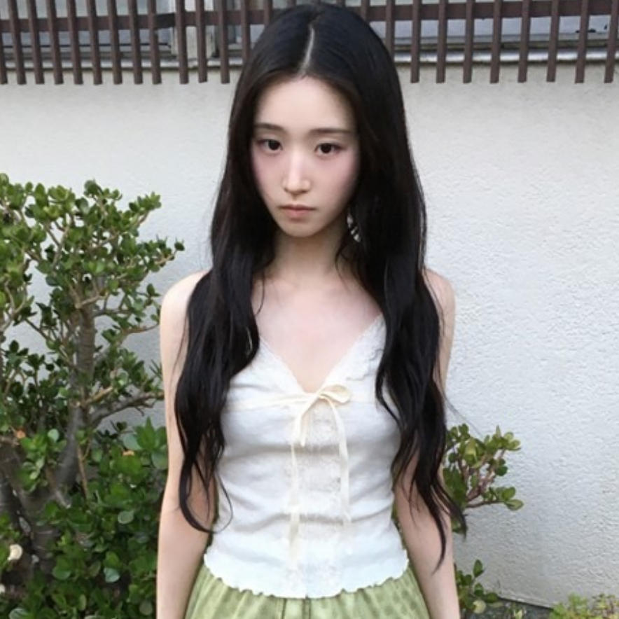 韩国代购直邮2026夏Daybin甜美少女风蕾丝花边蝴蝶结系带吊带背心
