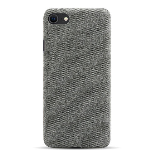 布艺适用苹果se3/2手机壳iPhone16e/17E大孔轻薄11/12保护套iPhone 7/8商务plus简约手机套半包硬壳不粘指纹