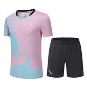 羽毛球服儿童男女透气乒乓球服透气吸汗套装 定制印字夏 速干短袖