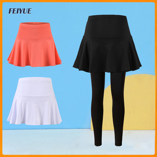 秋冬羽毛球服裙裤儿童长裤速干网球乒乓紧身裤打底裤健身运动短裙