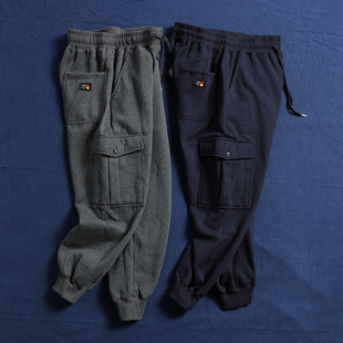 男女百搭宽松收口卫裤 一批 裤 日单复古加绒加厚休闲工装 潮 无补