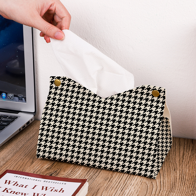 ins北欧风千格抽盒家用纸巾