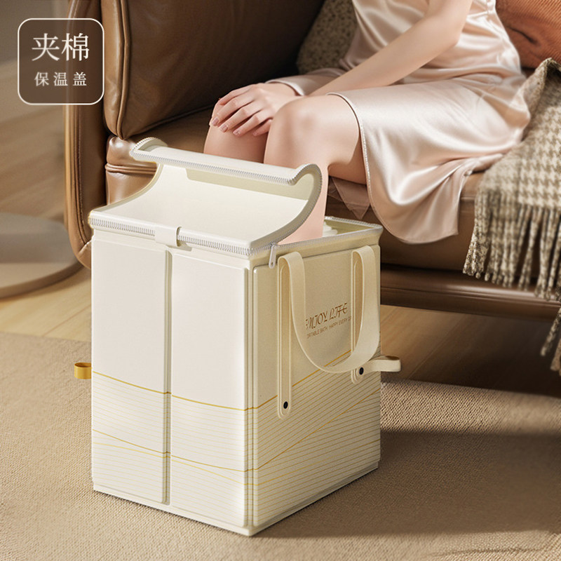 过小腿保温折叠便携按摩泡脚桶