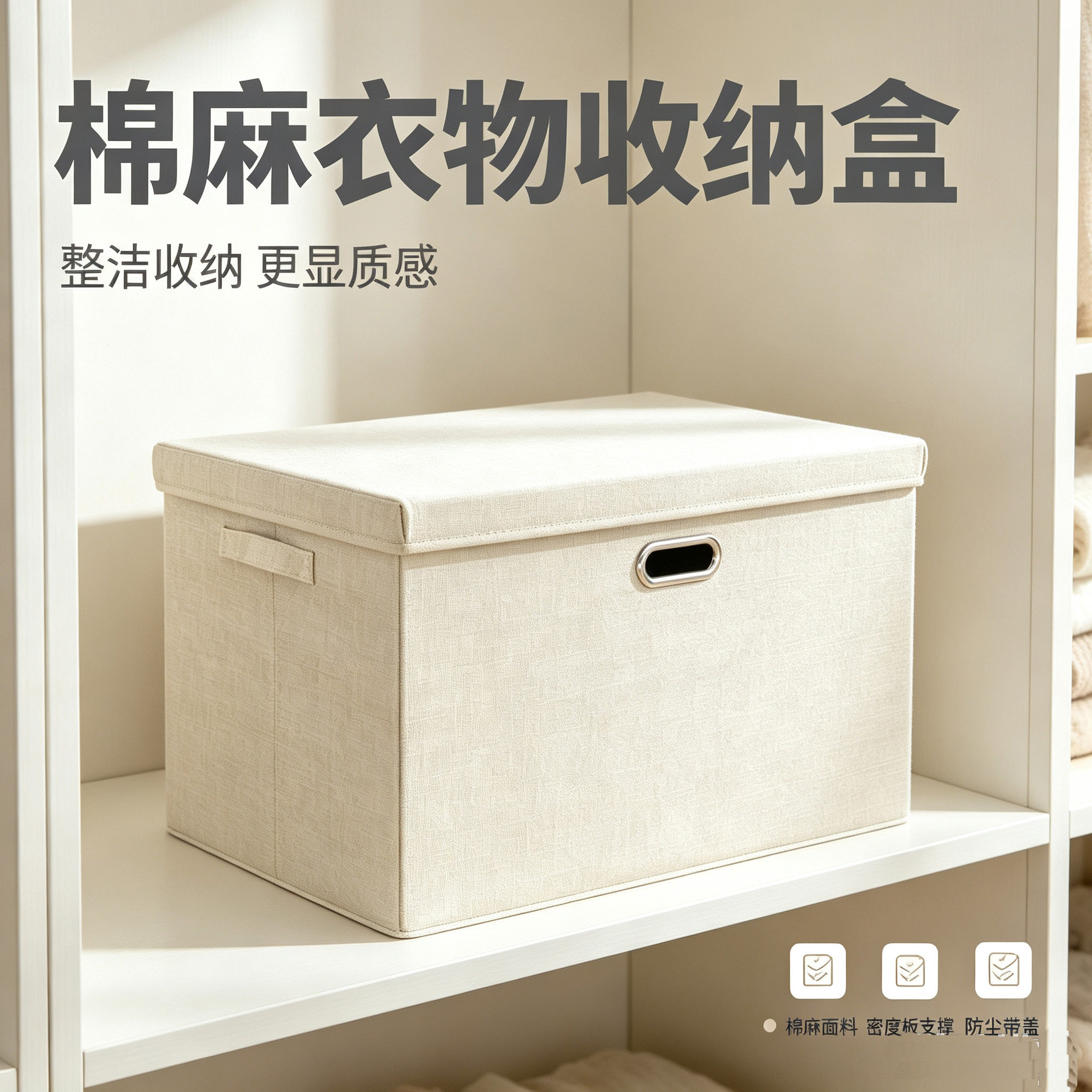 折叠式大容量家用衣服收纳箱图片