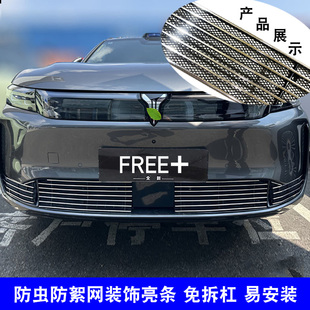 饰亮条 25款 岚图FREE 中网改装 前脸保险杠格栅防虫网防护配件装