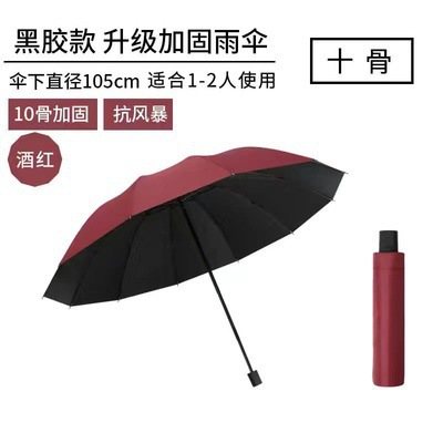 【下單立減】十二骨手動超大號加固折疊傘三人傘晴雨兩用雨傘_LX