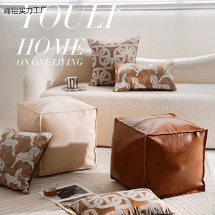 【下单立减50】懒人坐墩闲置旧衣服收纳沙发矮凳客厅飘窗皮凳_YZ2