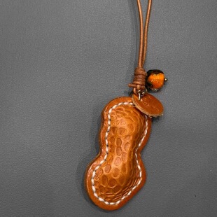 好事花生 饰创意礼物 牛皮挂件包宠手工挂饰ins风包包钥匙扣车载装