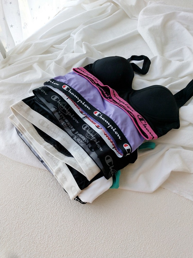 日单冠家champi~棉质/速干运动风平胸小胸内衣有胸垫无钢圈文胸