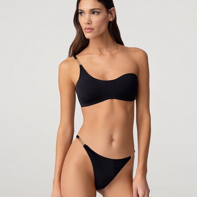 性感比基尼泳衣高叉防滑薄棉文胸