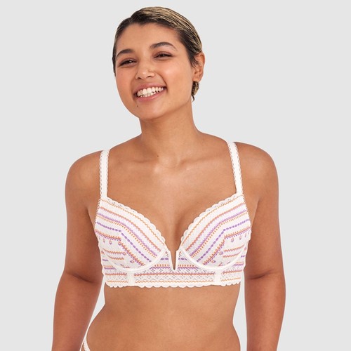 澳单bras  彩色图纹轻薄舒适柔软薄棉杯文胸