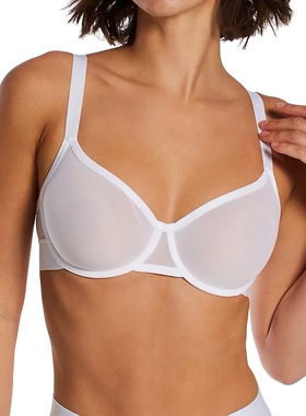 美单DK 白色细纱透明性感超薄文胸