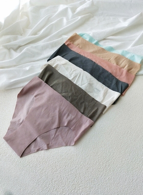 欧单slog~简约零感弹力纯色含莫代尔多色舒适无痕中腰三角女内裤