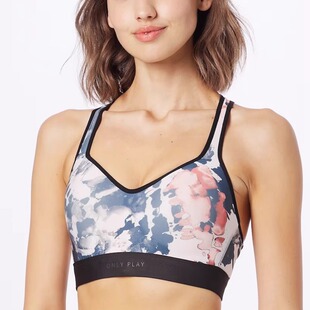 北欧运动play光面小集中聚拢瑜伽慢跑跳绳运动日常舒适无钢圈文胸