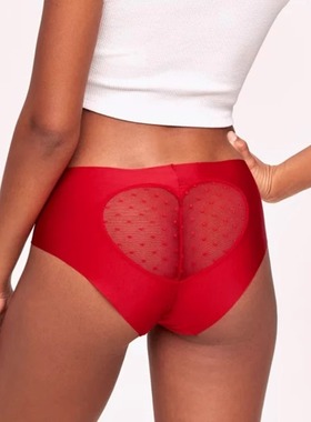 美单ADORE ME 轻薄柔软无痕舒适透气透明桃心性感大码女内裤