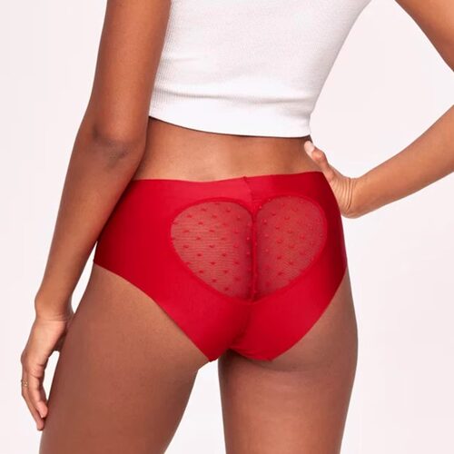 美单ADORE ME 轻薄柔软无痕舒适透气透明桃心性感大码女内裤