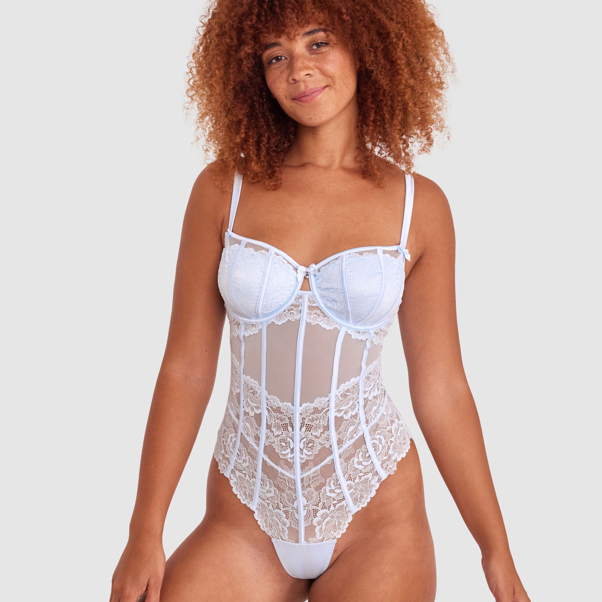 澳单bras 薄纱蕾丝性感打底柔软小胸连体衣超薄大胸显小丰满文胸