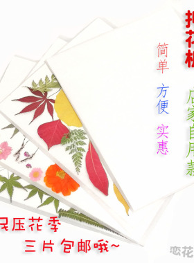 花草干燥简单标本制作工具diy
